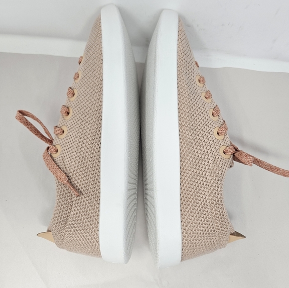 Allbirds Tree Pipers Mens Washable Sneakers Sz 12 Peach Tan Fabric Upper Lace Up - Picture 7 of 13